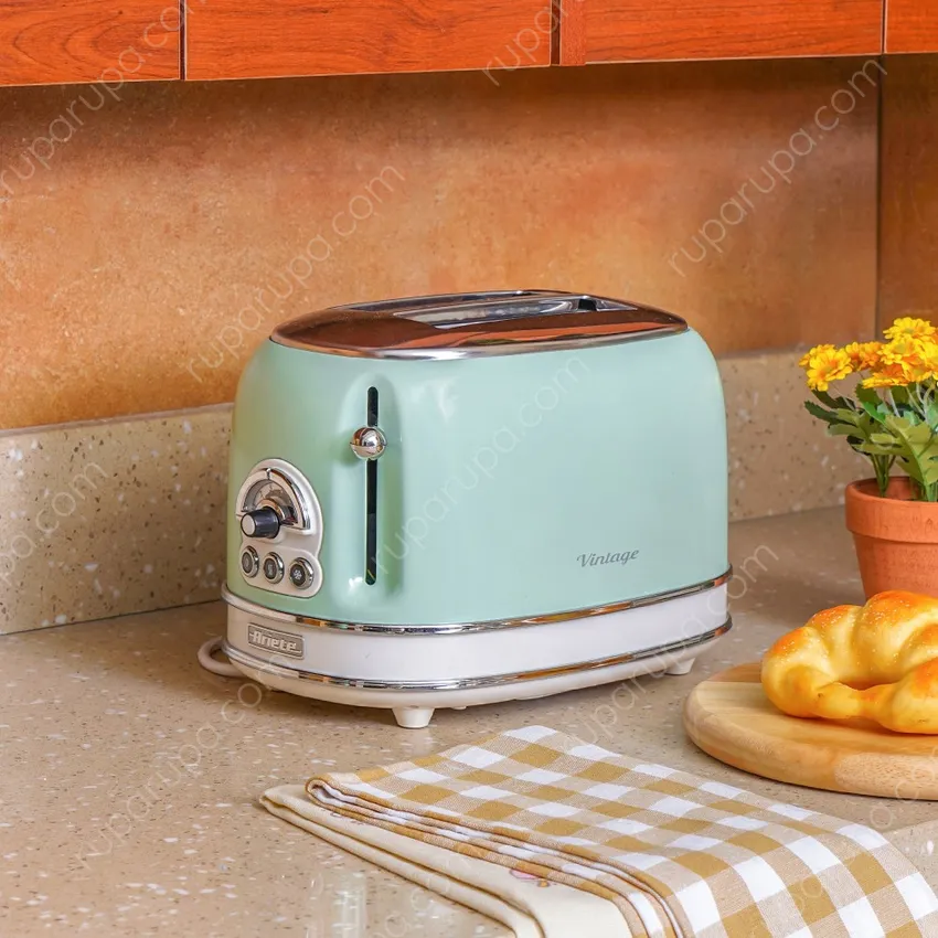 Ariete Toaster Slice Vintage Hijau
