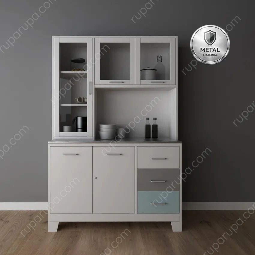 Informa Sky Kabinet Dapur Metal - Putih