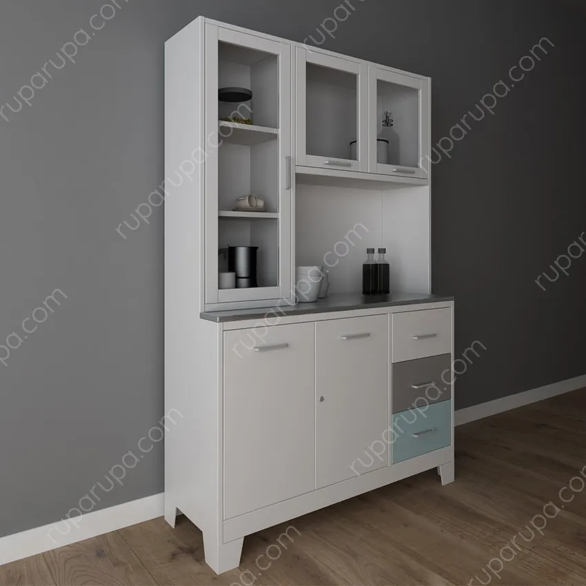 Informa Sky Kabinet Dapur Metal - Putih