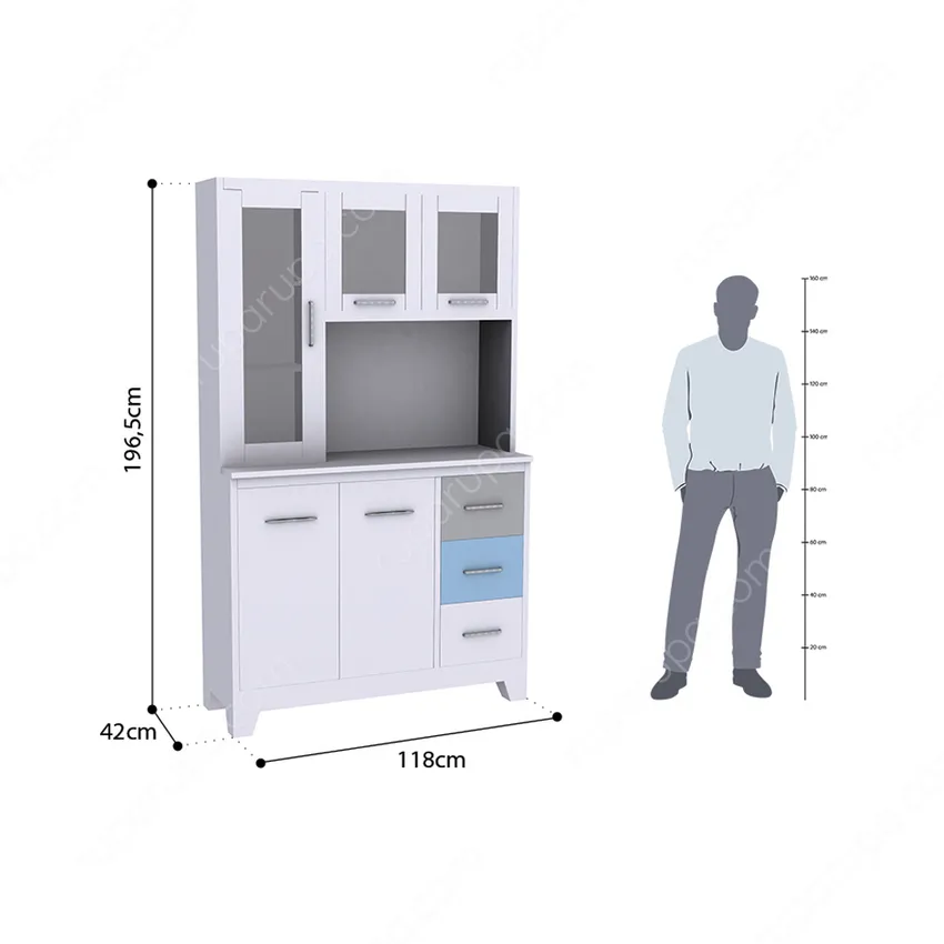 Informa Sky Kabinet Dapur Metal - Putih