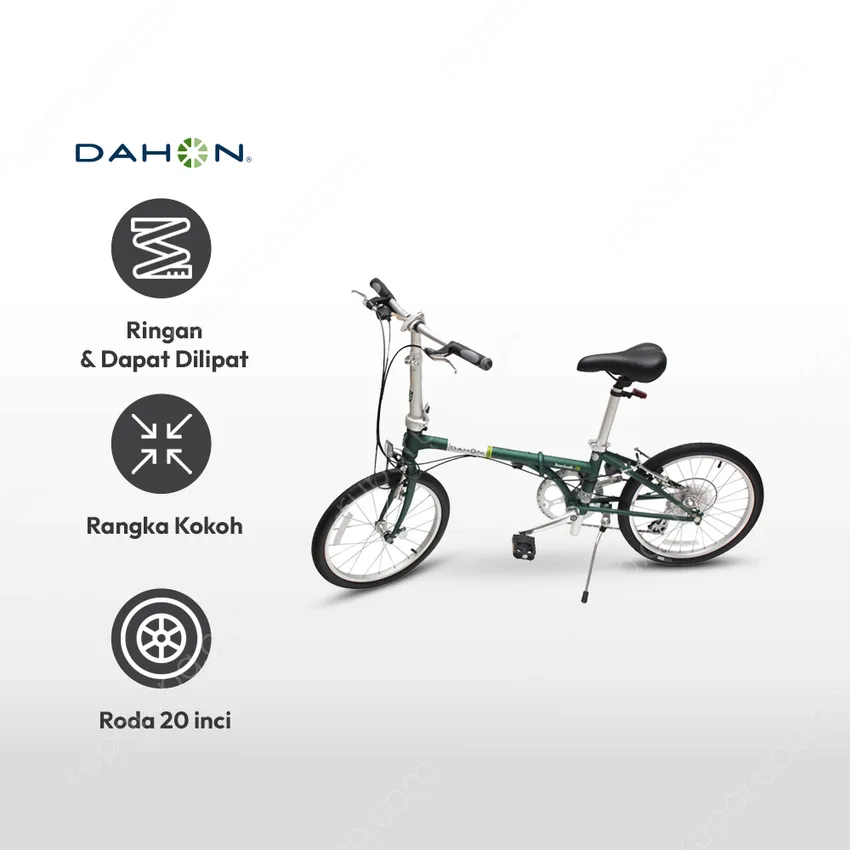 Jual Dahon Sepeda Lipat 19 Boardwalk D 8 Hijau Terbaru Ruparupa