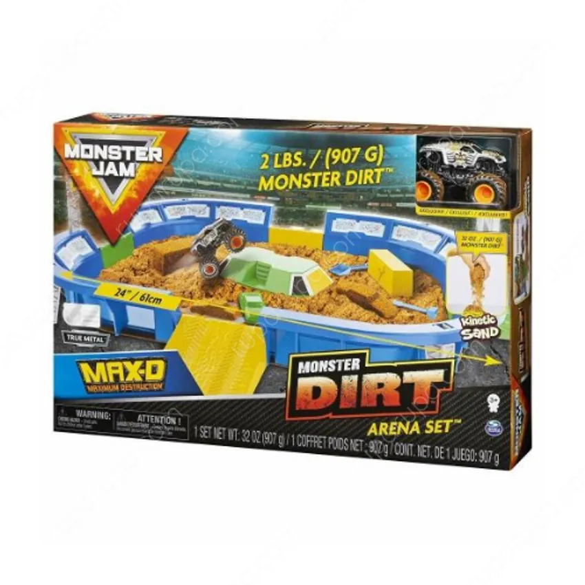 Jual Monster Jam Set Kinetic Dirt Arena 6046704 Terbaru Ruparupa