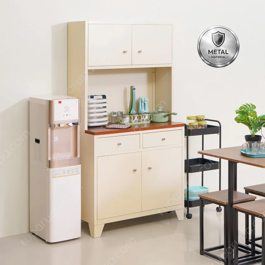 Selma Hector Kabinet Dapur Metal - Walnut