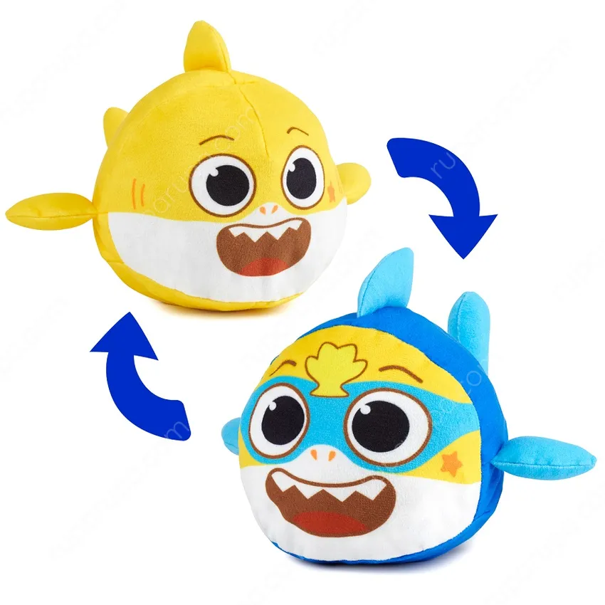 Jual Wowwee Boneka Plush Baby Shark Reversible 61327 Terbaru