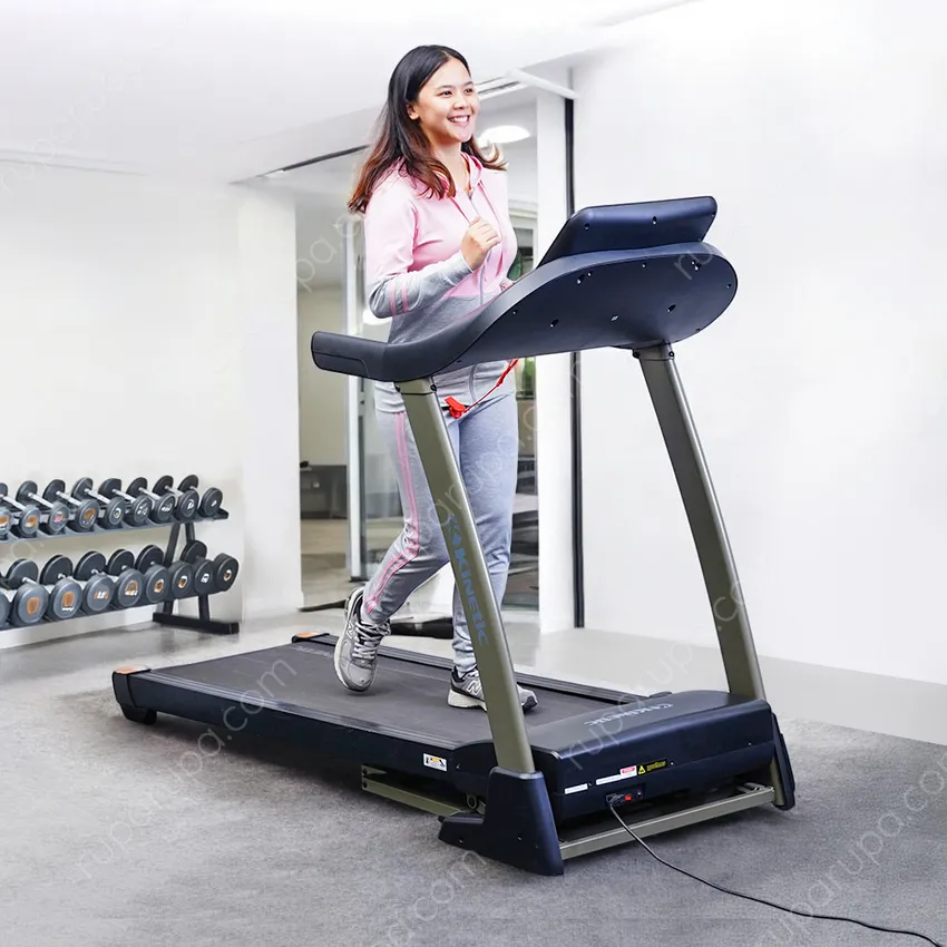 Motorized treadmill kinetic outlet