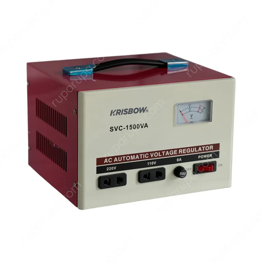 Jual Krisbow Analog Stabilizer Svc-1.5Kva - Merah Terbaru | Ruparupa