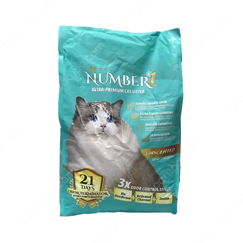 Jual Number 12 Kg Ultra Premium Pasir Kucing Unscent Terbaru