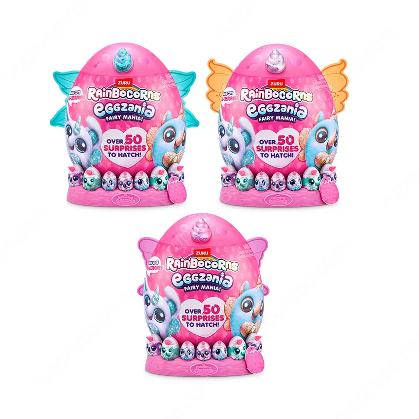 Zuru Set Boneka Plush Rainbocorns Eggzania Fairy Mania S1 Random