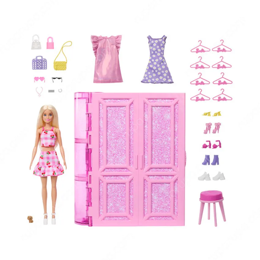 Jual Barbie Playset Boneka Dream Closet And Accessories Hxd 58
