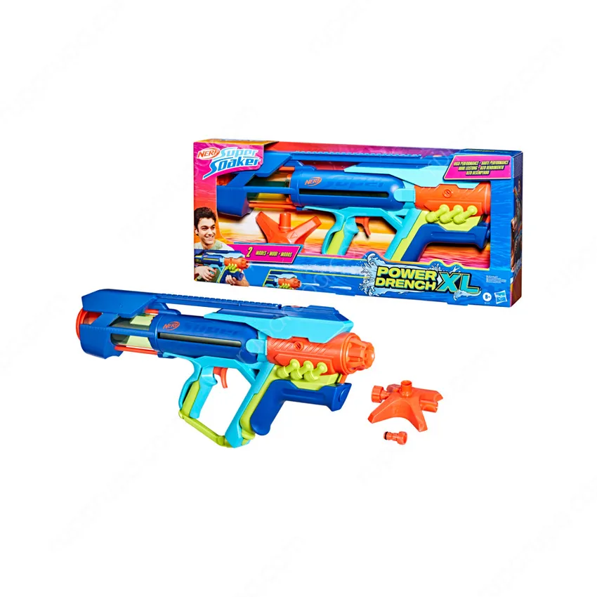 Nerf Water Gun Super Soaker Power Drench Xl Biru