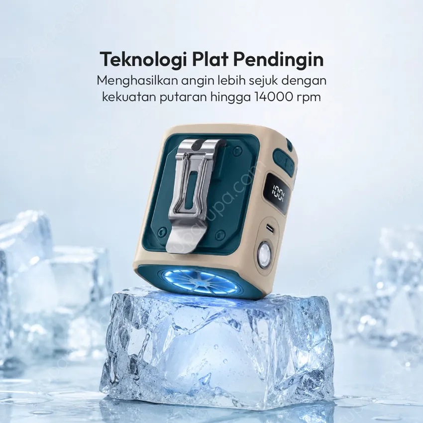 Azko Kipas Angin Klip Rechargeable