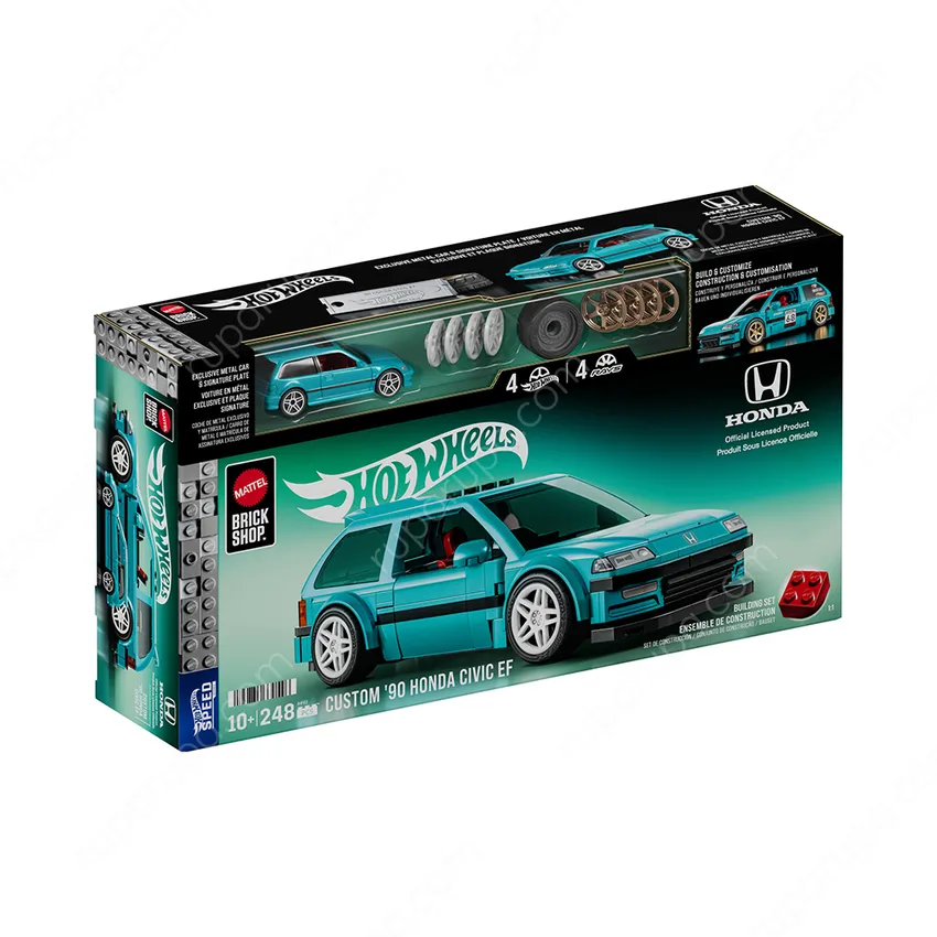 Jual Mattel Brick Shop Hot Wheels Custom 90 Honda Civic EF Set 248