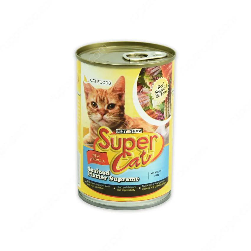 Super Cat 400 Gr Makanan Kucing Basah Platter Supreme