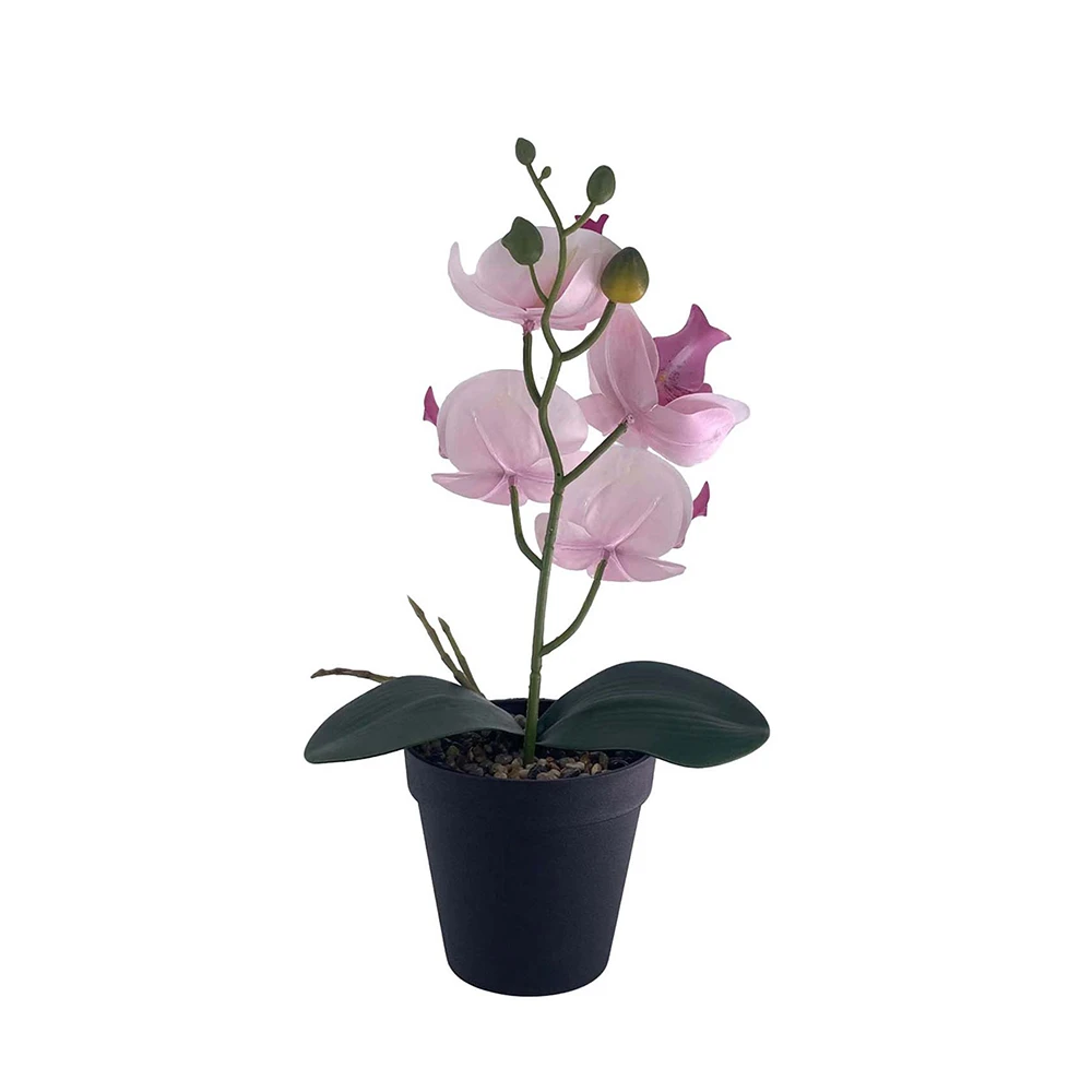SELMA Bunga Artifisial Orchid Dengan Pot