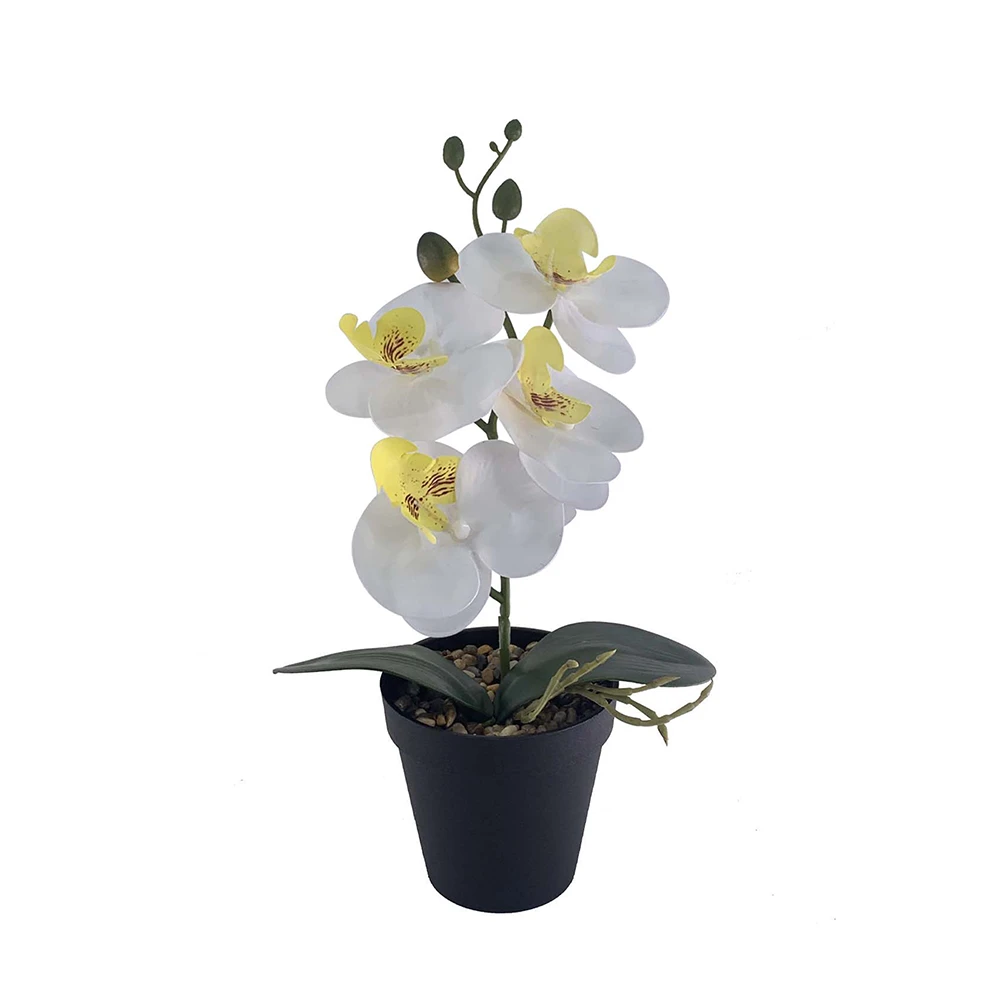 SELMA Bunga Artifisial Orchid Dengan Pot