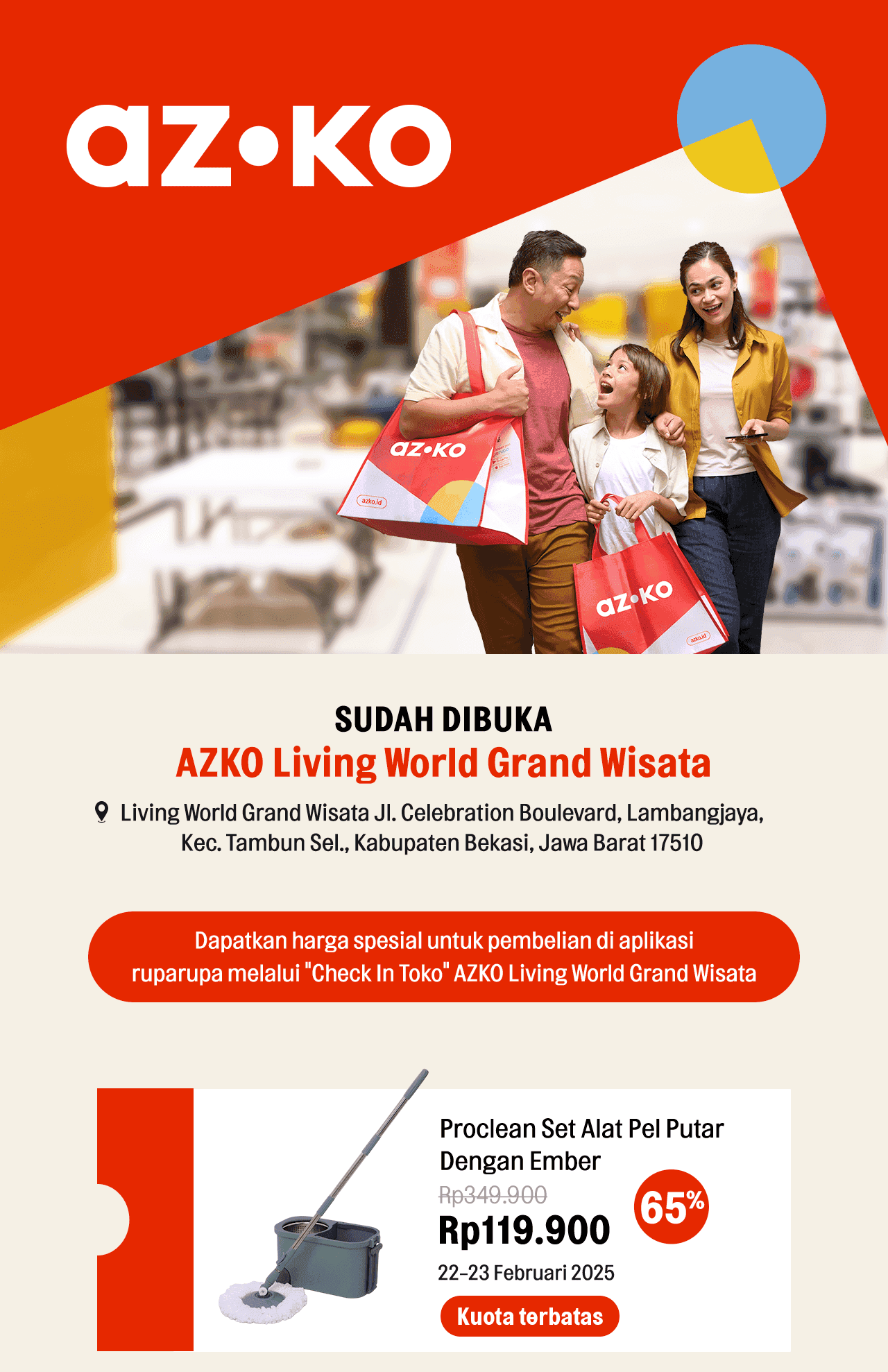 Opening Store AZKO Kota Wisata | AZKO