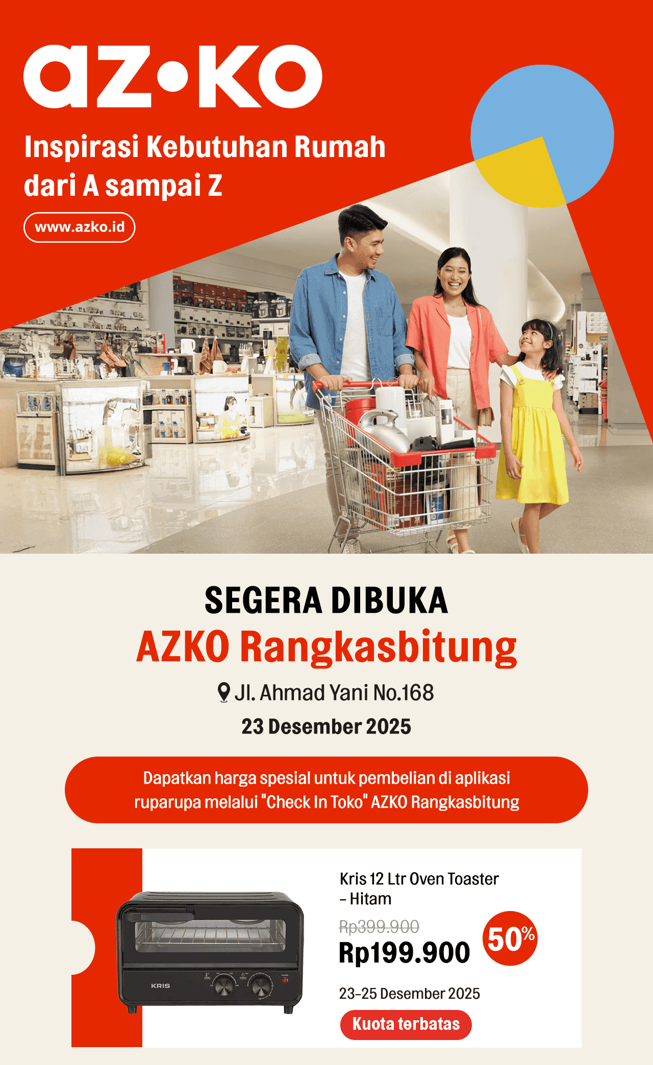 Opening Store AZKO Rangkasbitung Segera Dibuka | AZKO Online
