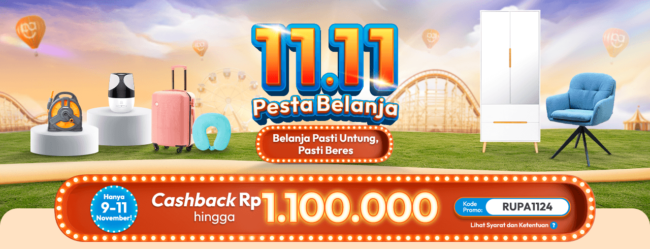 Cashback Hingga Rp1100 Ribu RUPA1124