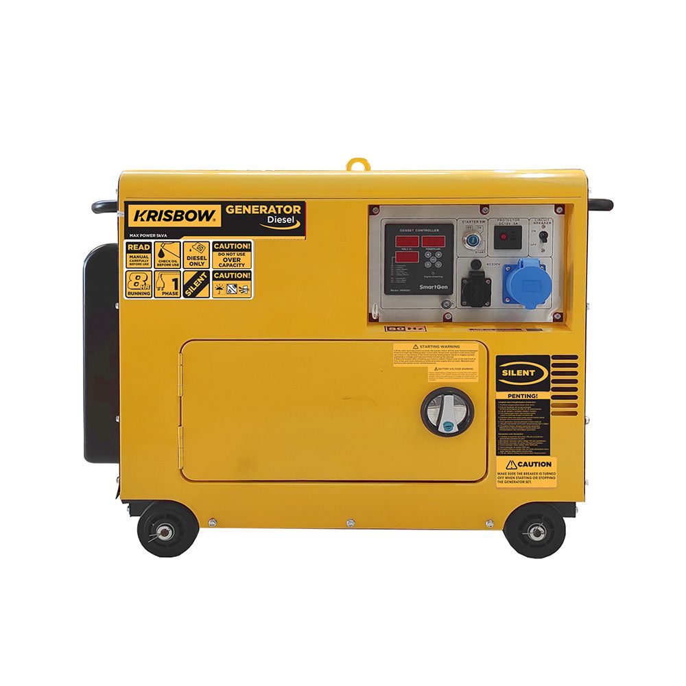 Krisbow Generator Diesel Hp 4000W 1 Ph Silent Cwa Krpd40