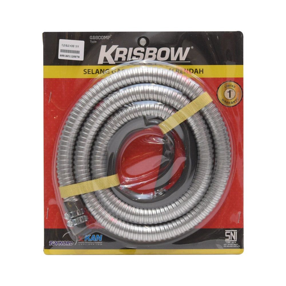 Krisbow Selang Gas Fleksibel 1.8 Meter