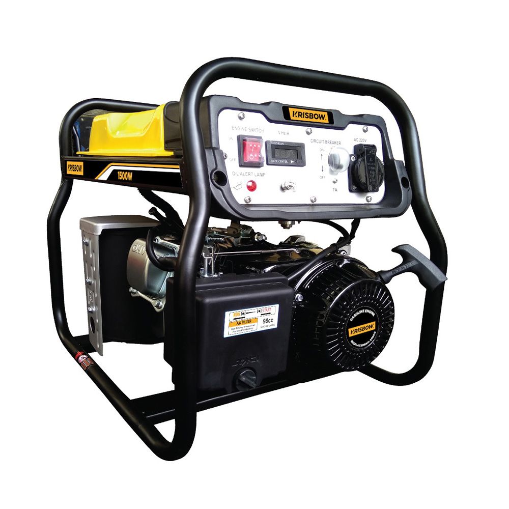 Krisbow Genset Bensin 1500W 1Ph Open Krp15