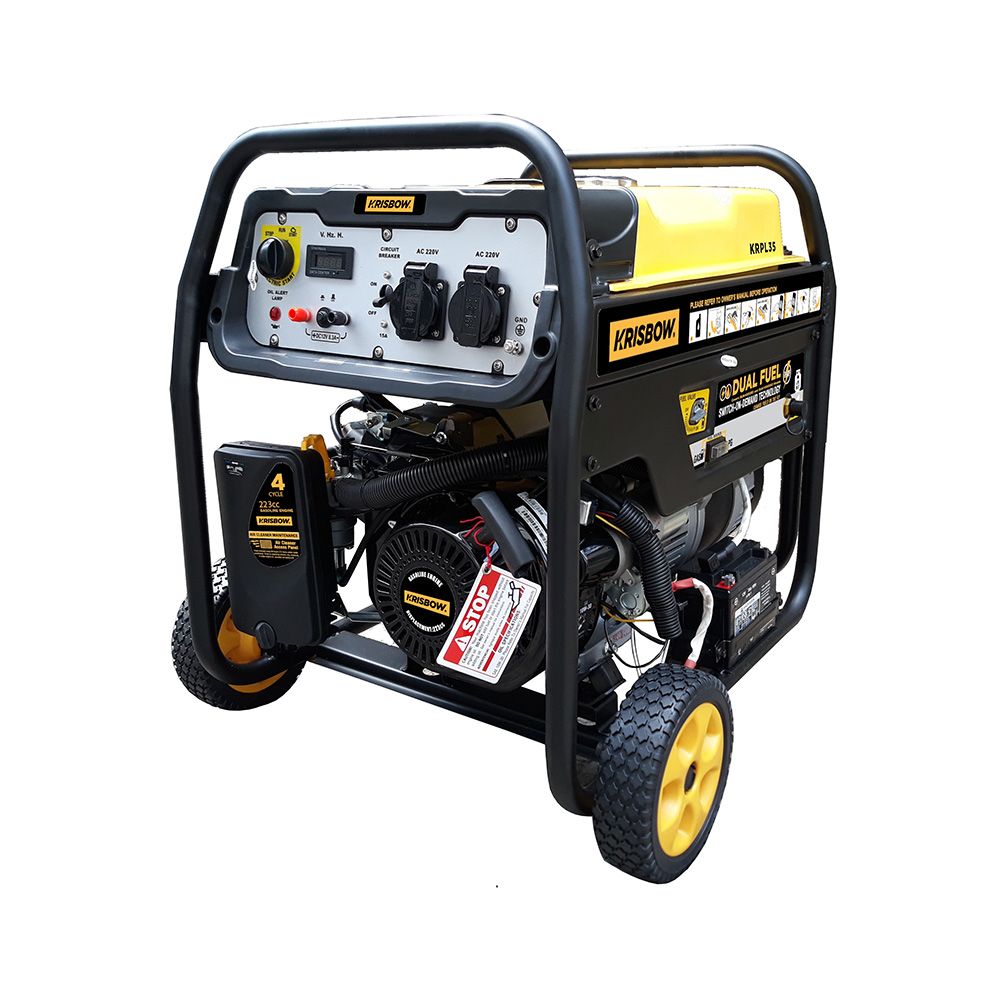Krisbow Genset Lpg/Bensin 3500W 1Ph Open Krpl35