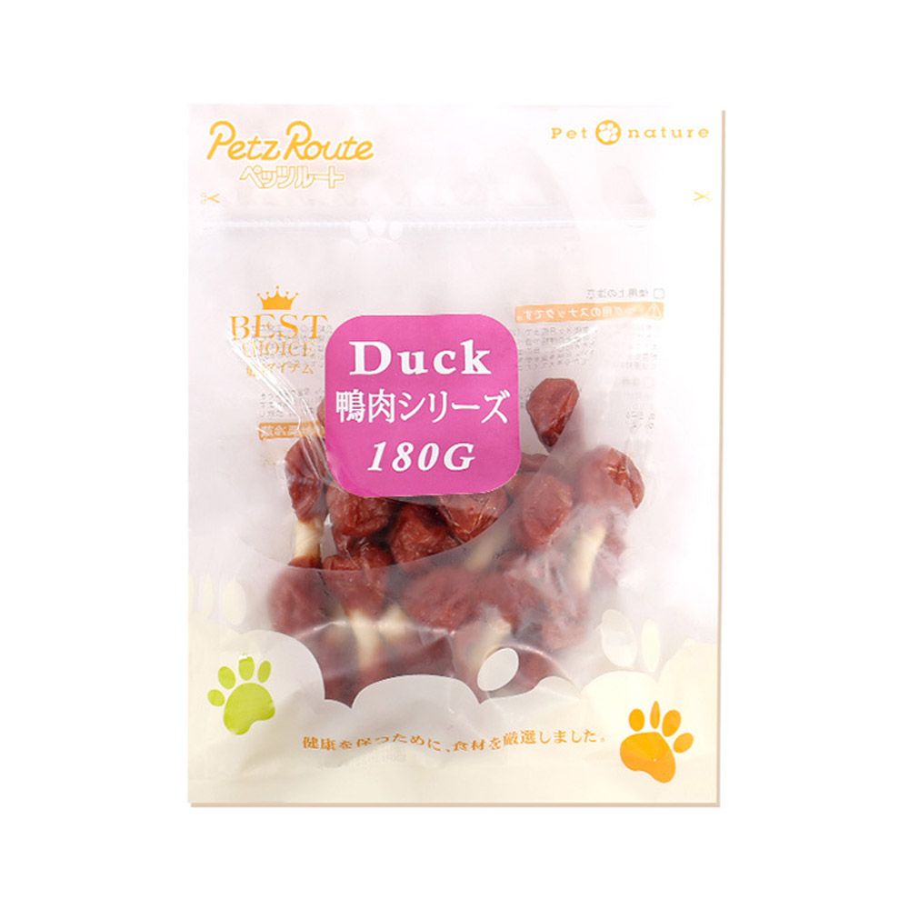Petz Route Camilan Anjing Duck White Gum Stick Dumbbel Fish 180 gr