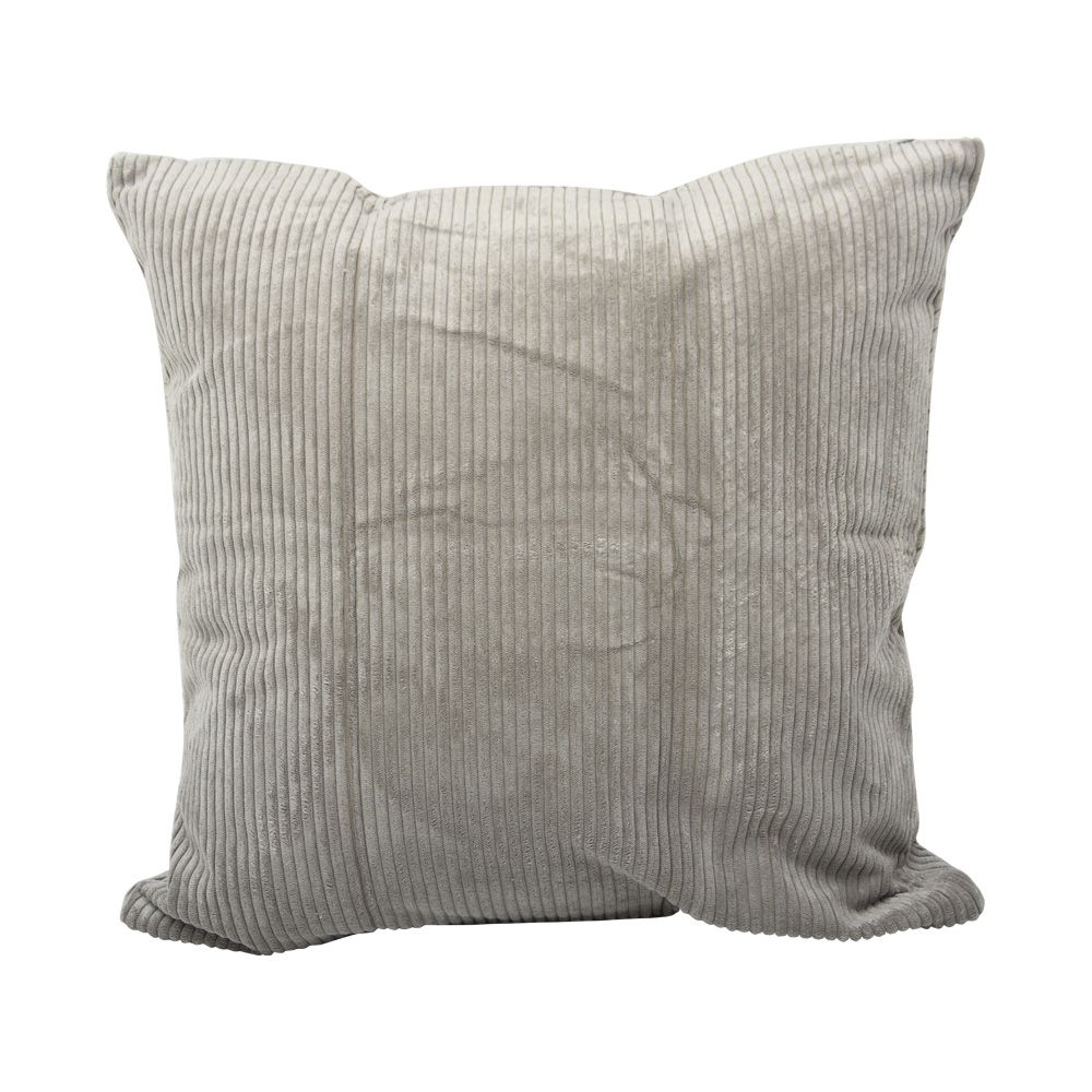 Bantal Coduroy Cokelat Abu-Abu Muda