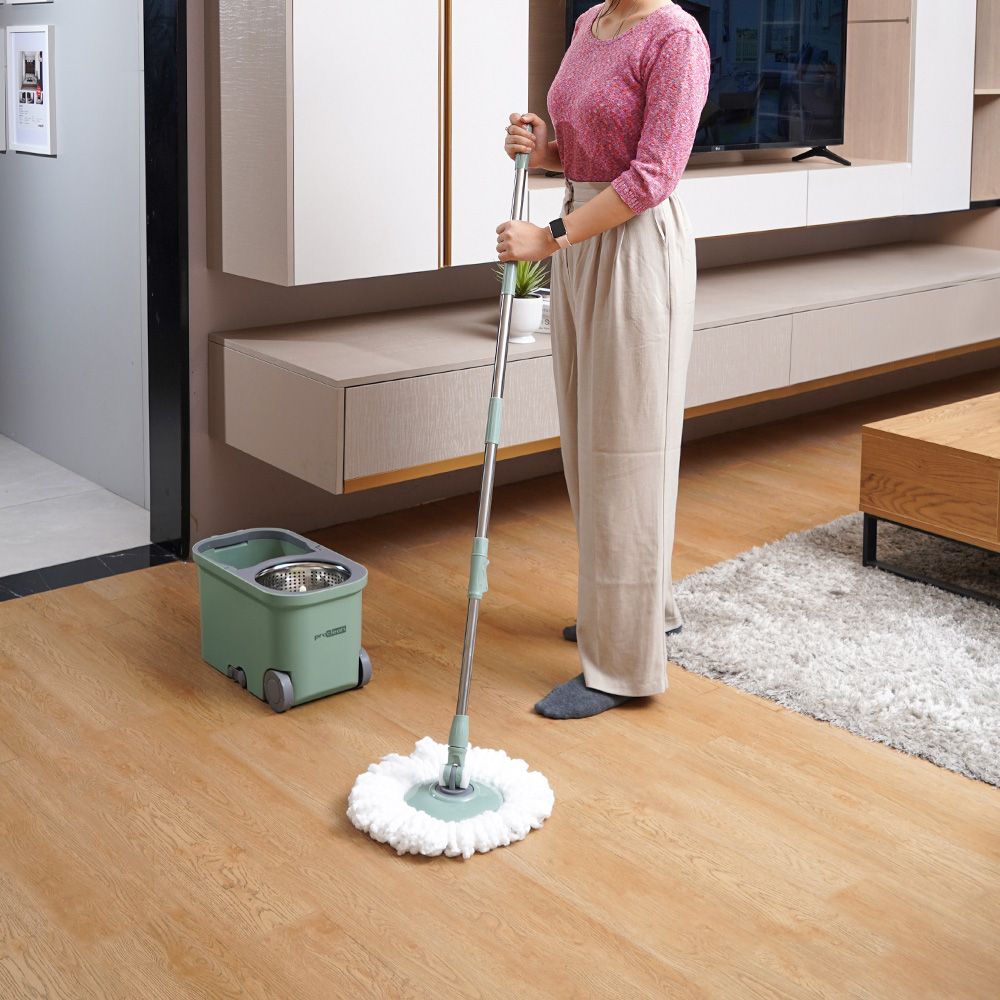 Proclean Set Alat Pel Putar Dengan Ember Peras & Roda