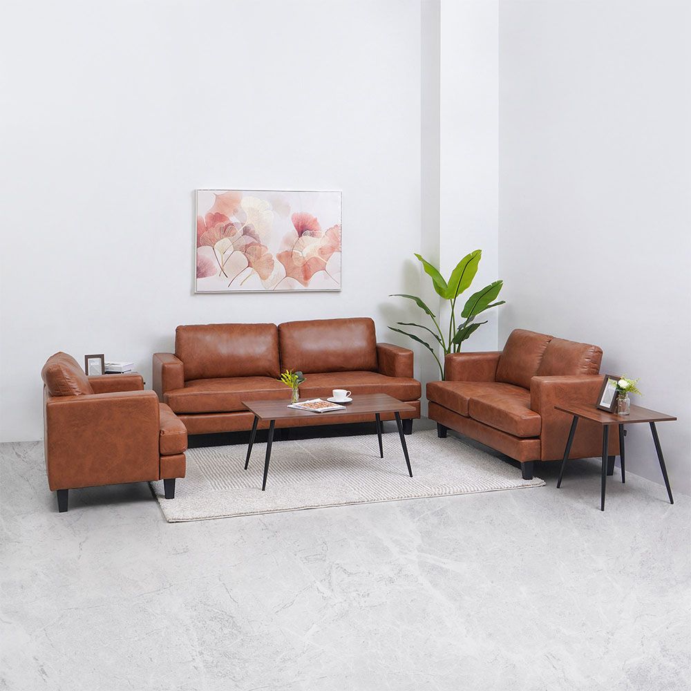 Informa Leon Sofa Fabric 2 Seater - Cokelat