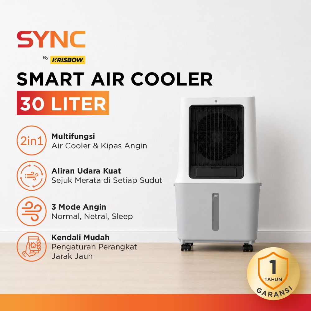 Krisbow Sync Smart Air Cooler 30 Liter 2400 CMH