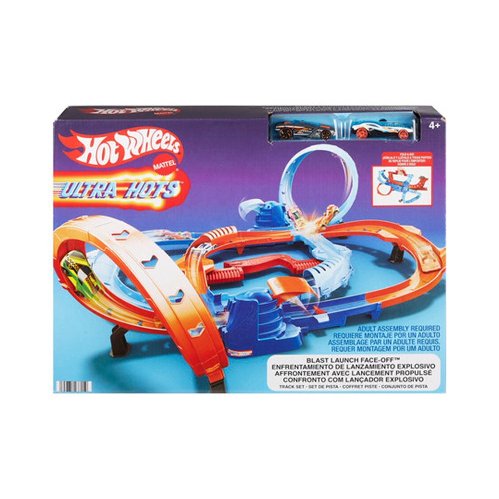 Hot Wheels Playset Ultra Hots Blast Launch Face-Off HXR71