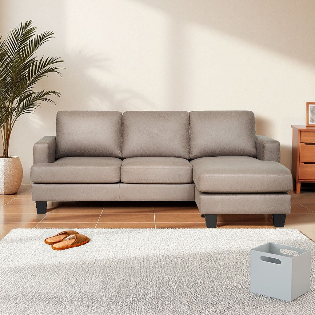 Informa Neo Louise Sofa Sudut Fabric Kanan - Cokelat