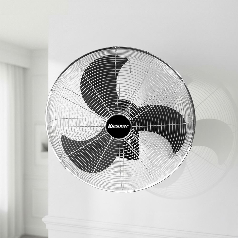 Krisbow Kipas Angin Dinding 110 Watt 20 Inch - Hitam