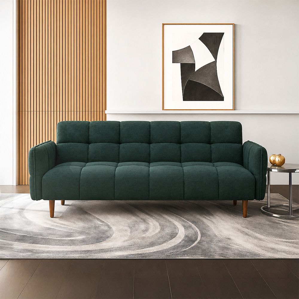 Nordia Soren Sofa Bed Fabric - Hijau Tua