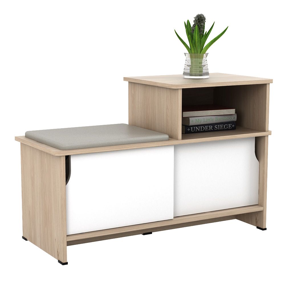 INFORMA Paul Kabinet Sepatu Oak - Cokelat/Putih
