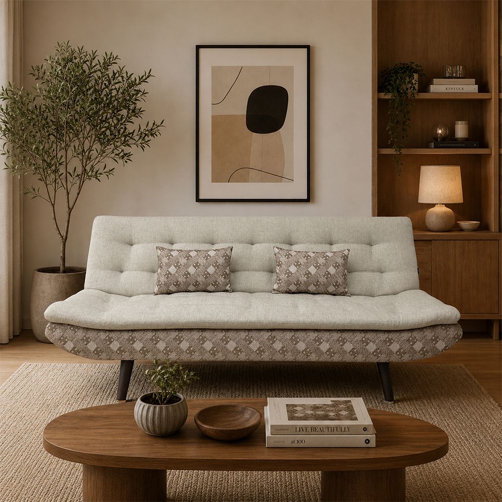 Informa Kartini Sofa Bed Fabric Batik - Krem
