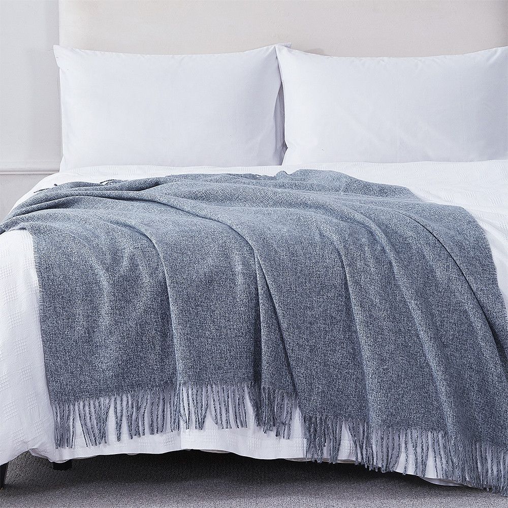 Informa Melyn Selimut Throw Polyester 130x150 cm - Biru