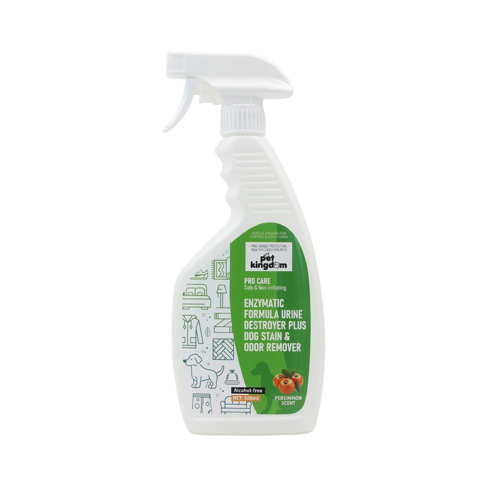 Pet Kingdom Pembersih Noda & Penghilang Bau Urine Anjing Persimmon 500 ml