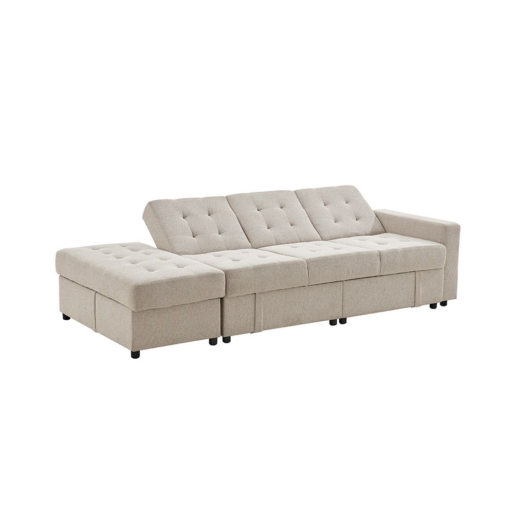 INFORMA Kelly Sofa Bed Kiri Fabric - Krem