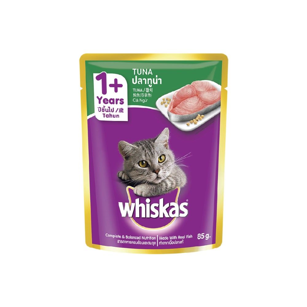 Whiskas Makanan Kucing Basah Adult Tuna 85 gr