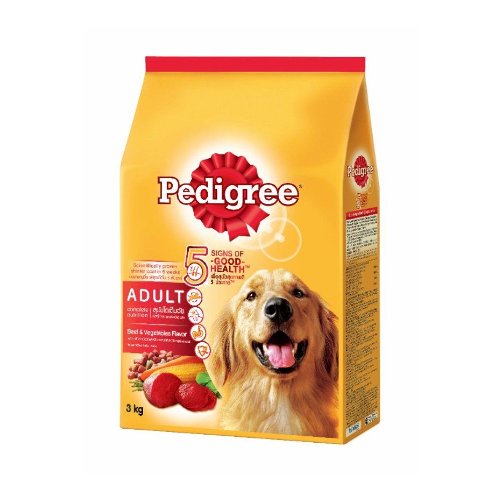 Pedigree Makanan Anjing Kering Adult Beef & Vegetables 3 kg