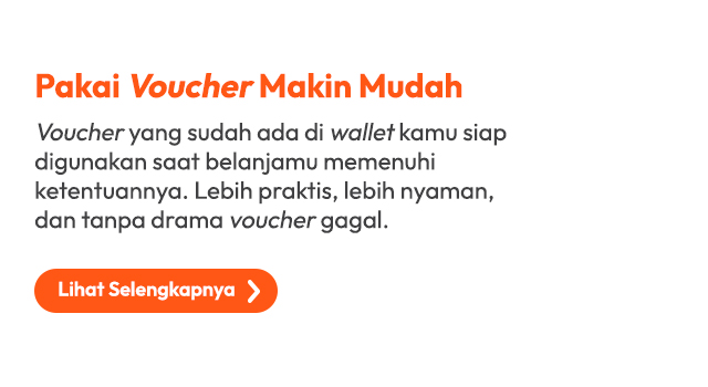 Pakai Voucher Makin Mudah
