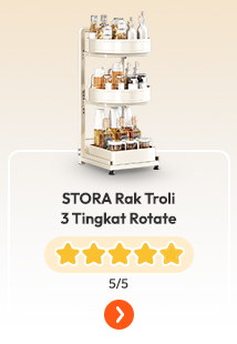 STORA Rak Troli 3 Tingkat Rotate