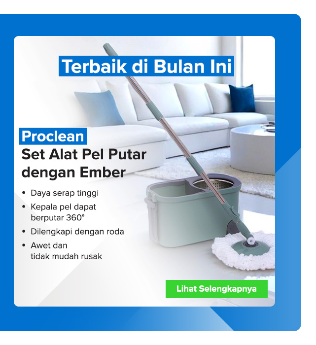 Proclean Set Alat Pel Putar dengan Ember