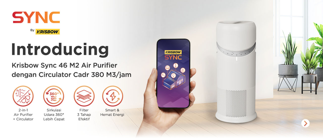 Krisbow sync air purifier dengan circulator