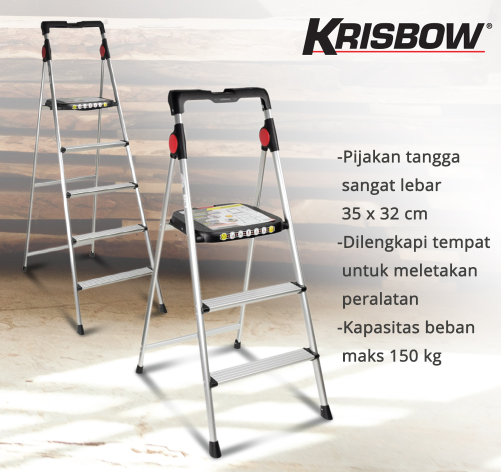 Krisbow Tangga Lipat Aluminium American Type 3 Step