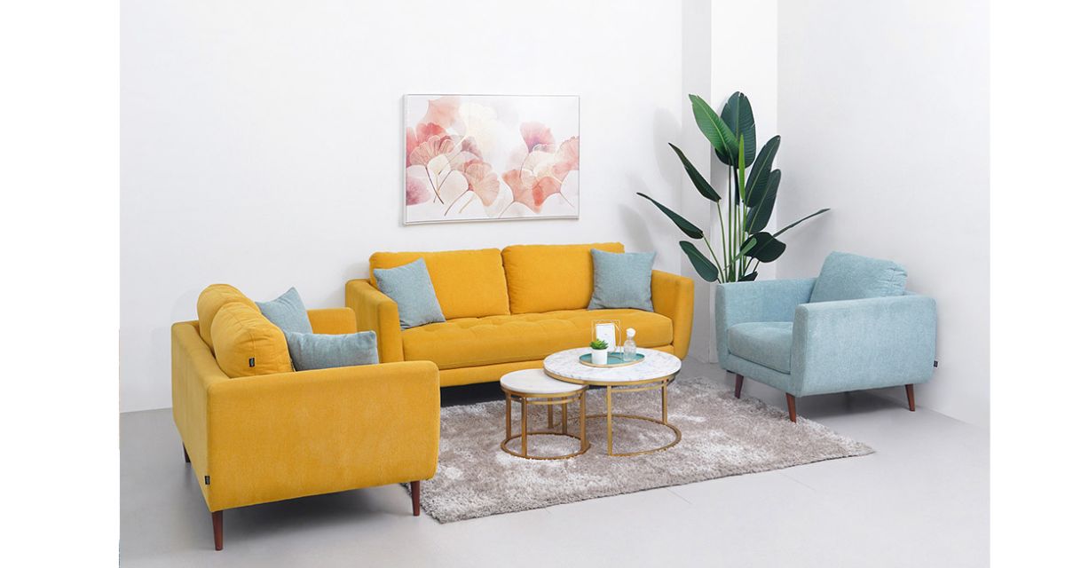 sofa mewah mid-century