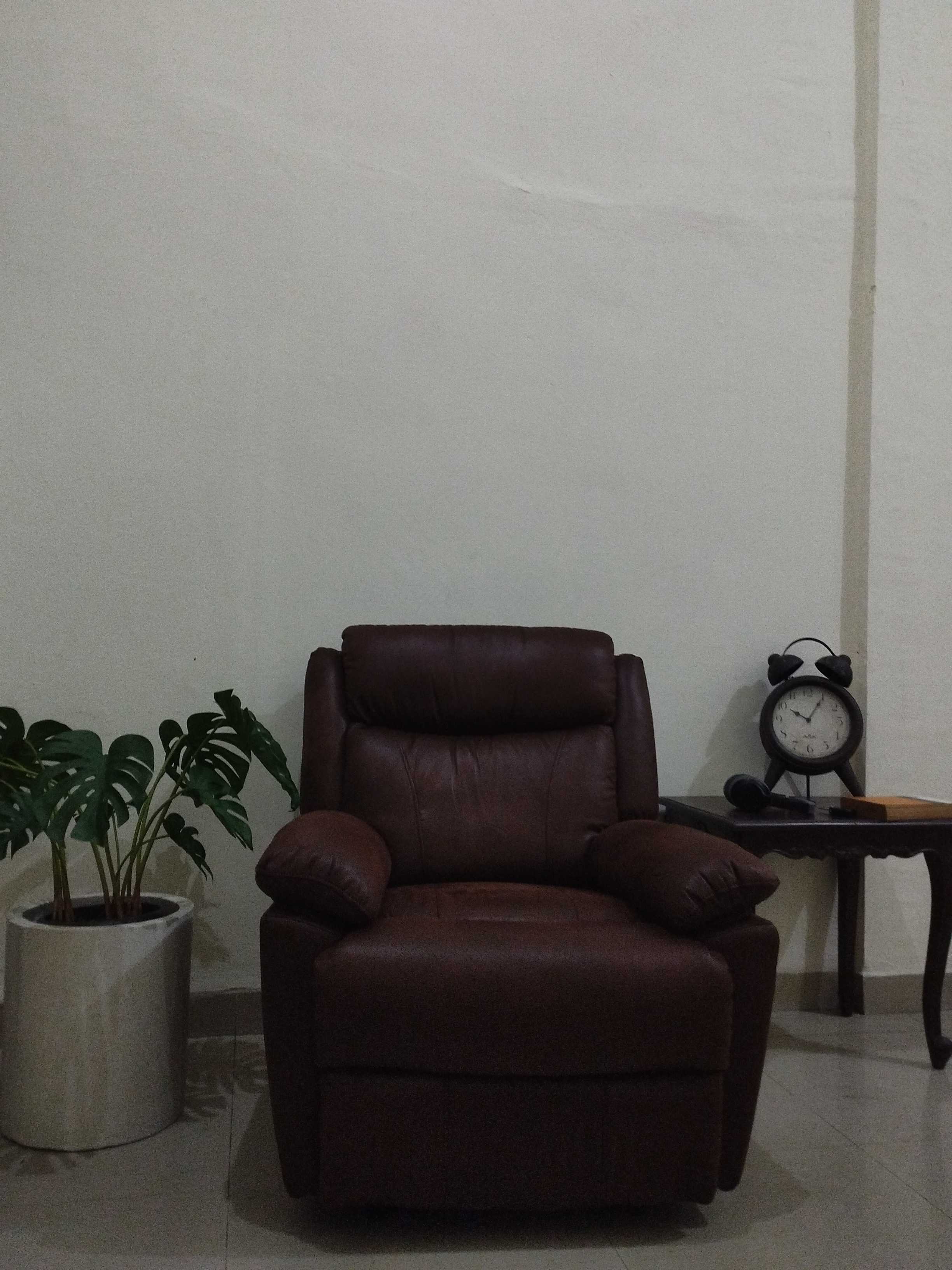 Jual Cheers Milford Sofa Recliner Fabric Seater Cokelat Terbaru